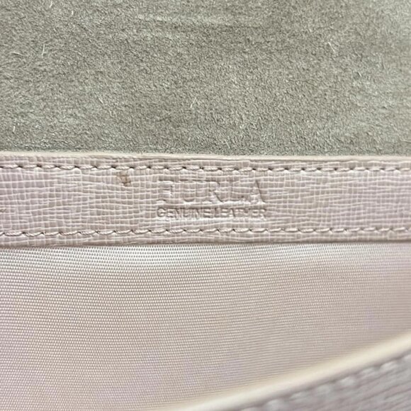 Auth FURLA - Light Pink Leather Shoulder Bag - Picture 8 of 8